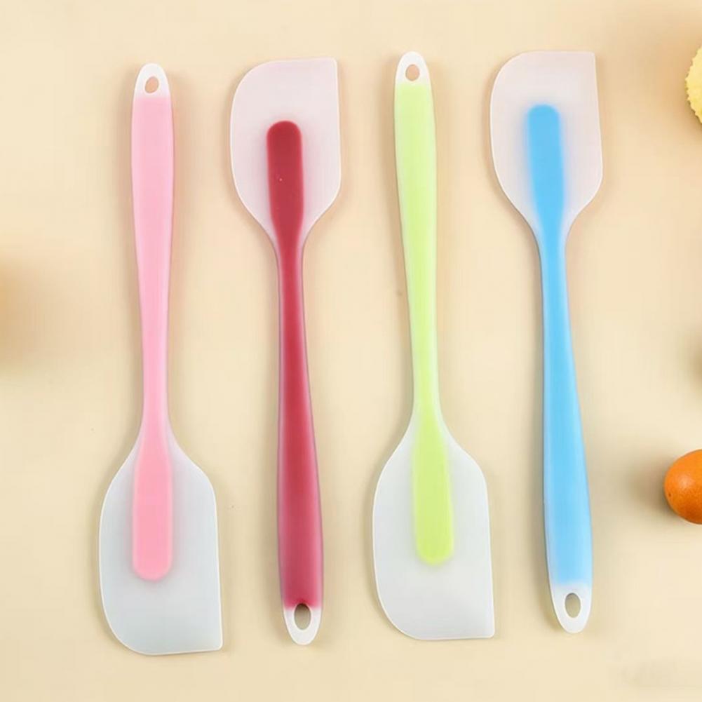 Kitchen Baking Essentials - Silicone Spatula Heat-Resistant Glass Pot Scraper
