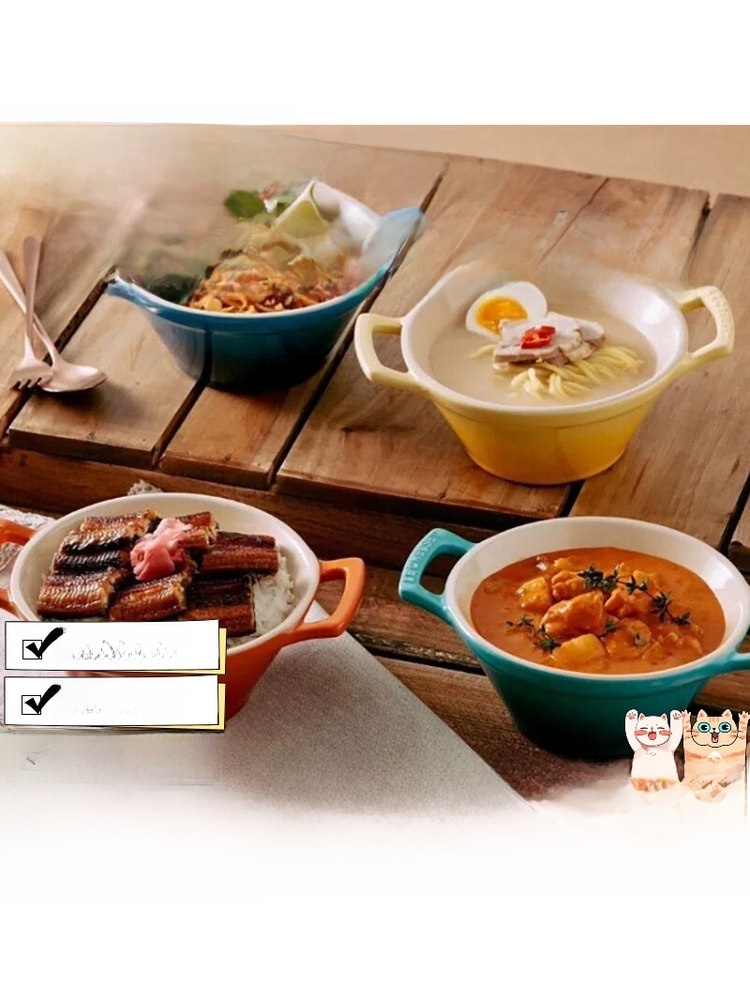 Kitchen Baking Essentials - Le Creuset Cool Color Korean Style