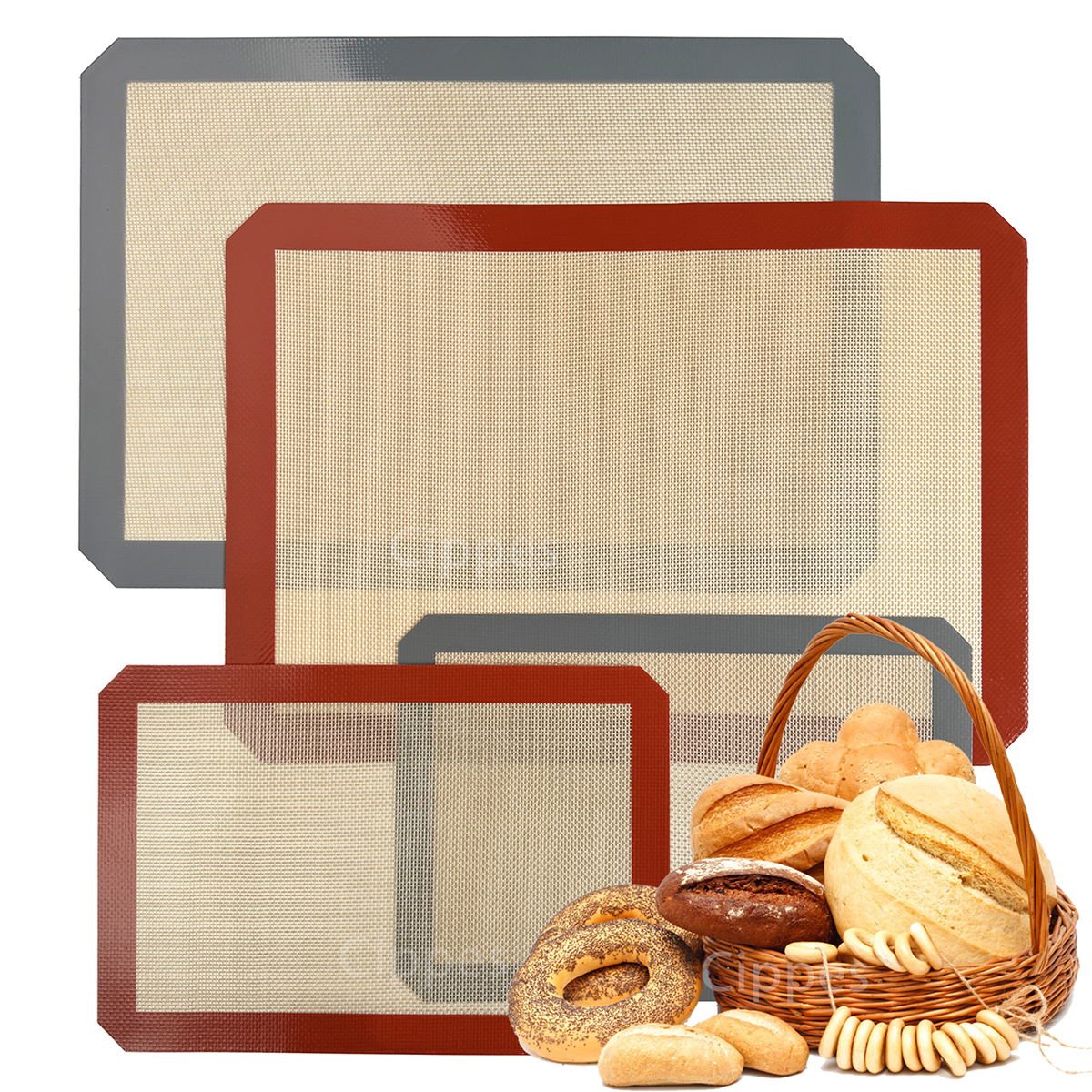 Super Kitchen Baking Mat - 1PC, 2PCS Silicone Baking Mats for