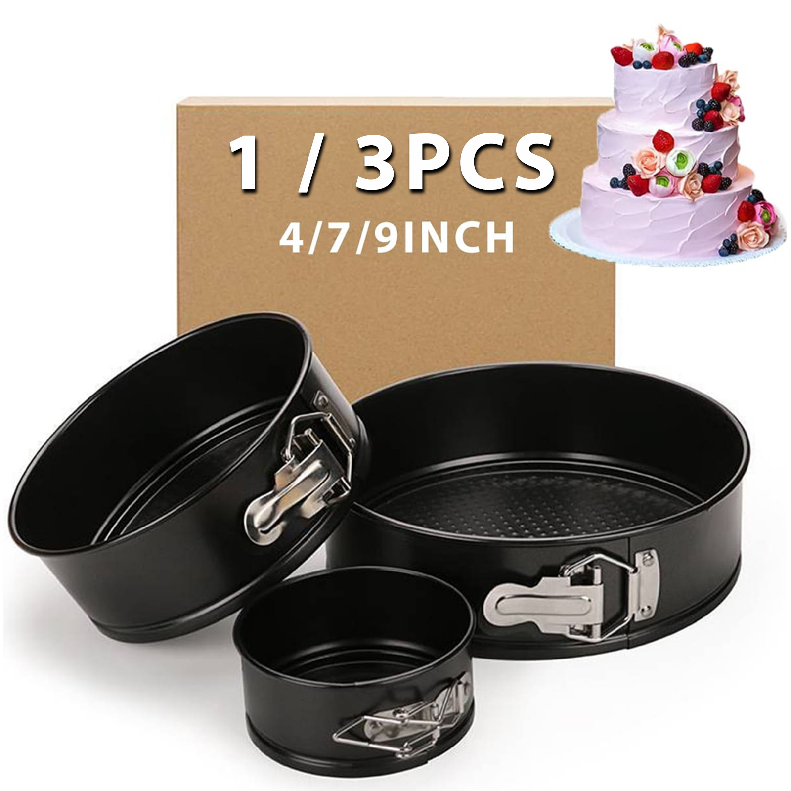 Kitchen Baking Pan - 1PC, 3PCS Cake Pan Set, Round