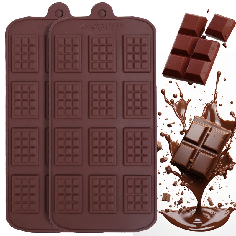 Kitchen Baking Storage - Silicone Chocolate Mold 12 Even Fondant