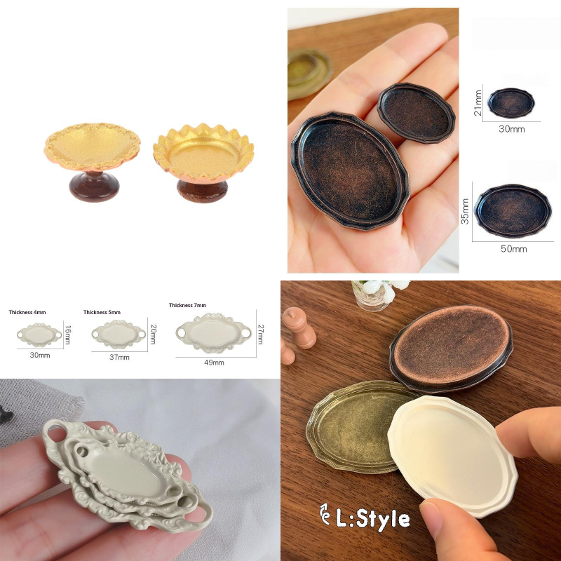 Kitchen Baking Storage - 1/12 Dollhouse Simulation Cake Pastry Tray
