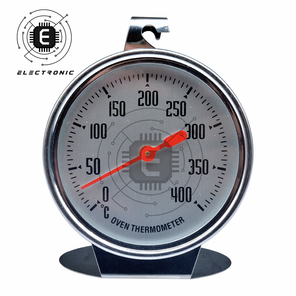 Oven Thermometer Analog - 0-400 Degree Stainless Steel Barbecue BBQ