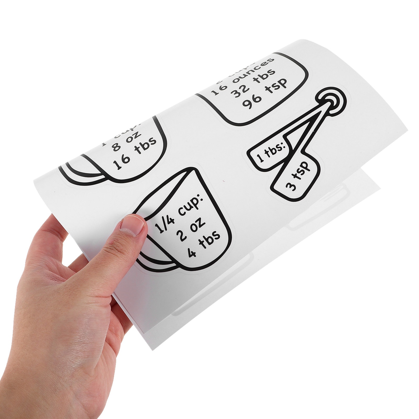 Kitchen Baking Conversion Chart - 2Pcs Kitchen Conversion Chart Sticker Clear