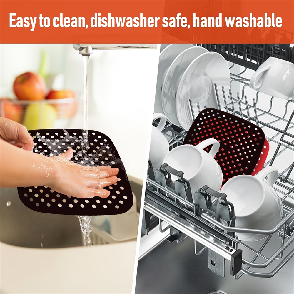 Reusable Air Fryer Pad, Silico - Kitchen Baking Mat avis et prix