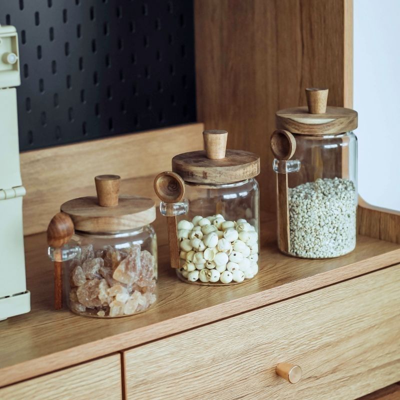 Clear Glass Candy Snack Jar wi - Kitchen Bank avis et prix