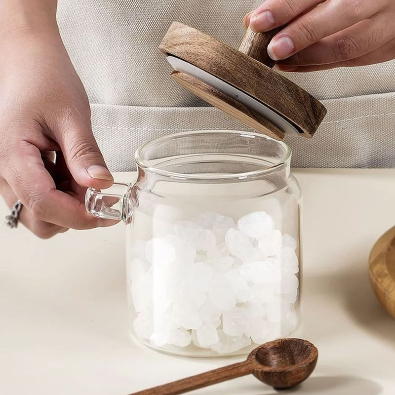 Clear Glass Candy Snack Jar wi - Kitchen Bank avis et prix