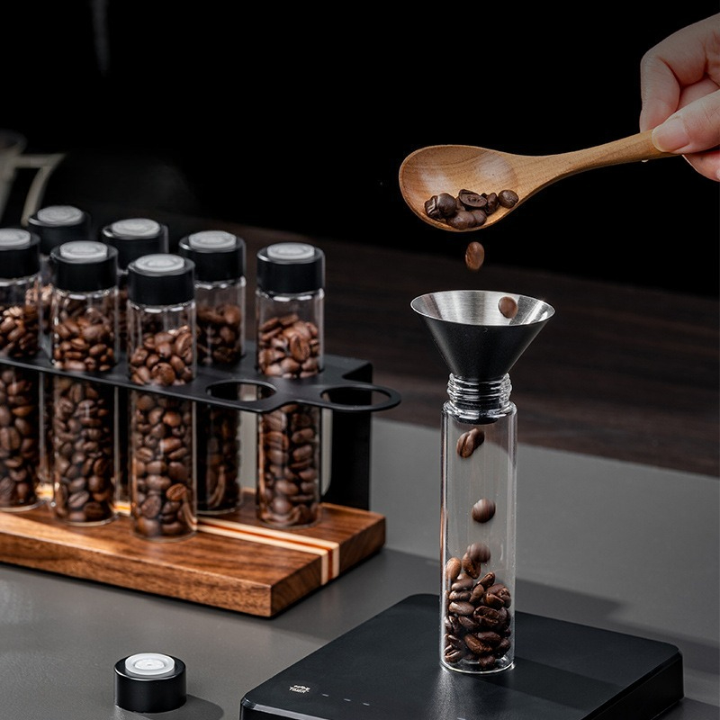 JUSTINLAU Glass Coffee Bean St - Kitchen Baking Storage avis et prix