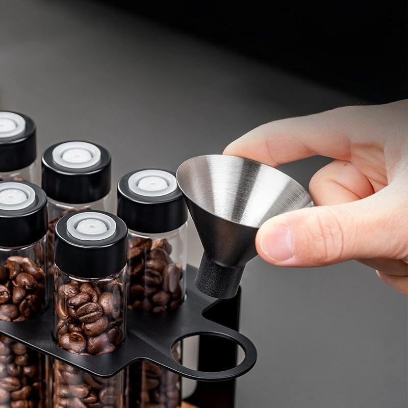 JUSTINLAU Glass Coffee Bean St - Kitchen Baking Storage avis et prix