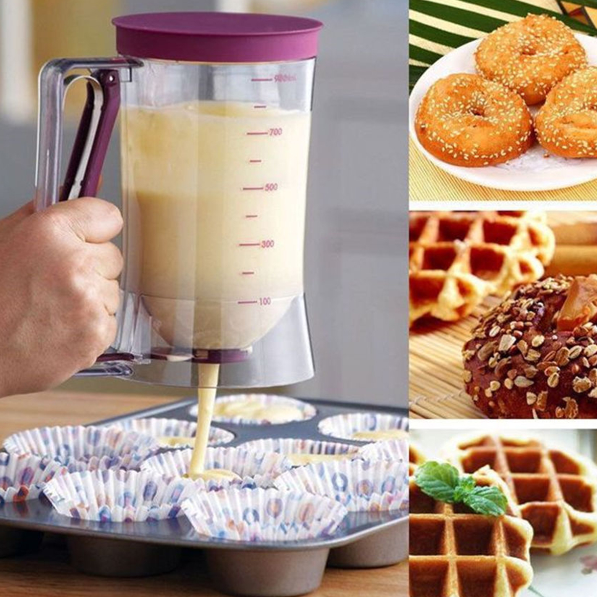 900ml Batter Dispenser Kitchen - Kitchen.Baking Labels avis et prix