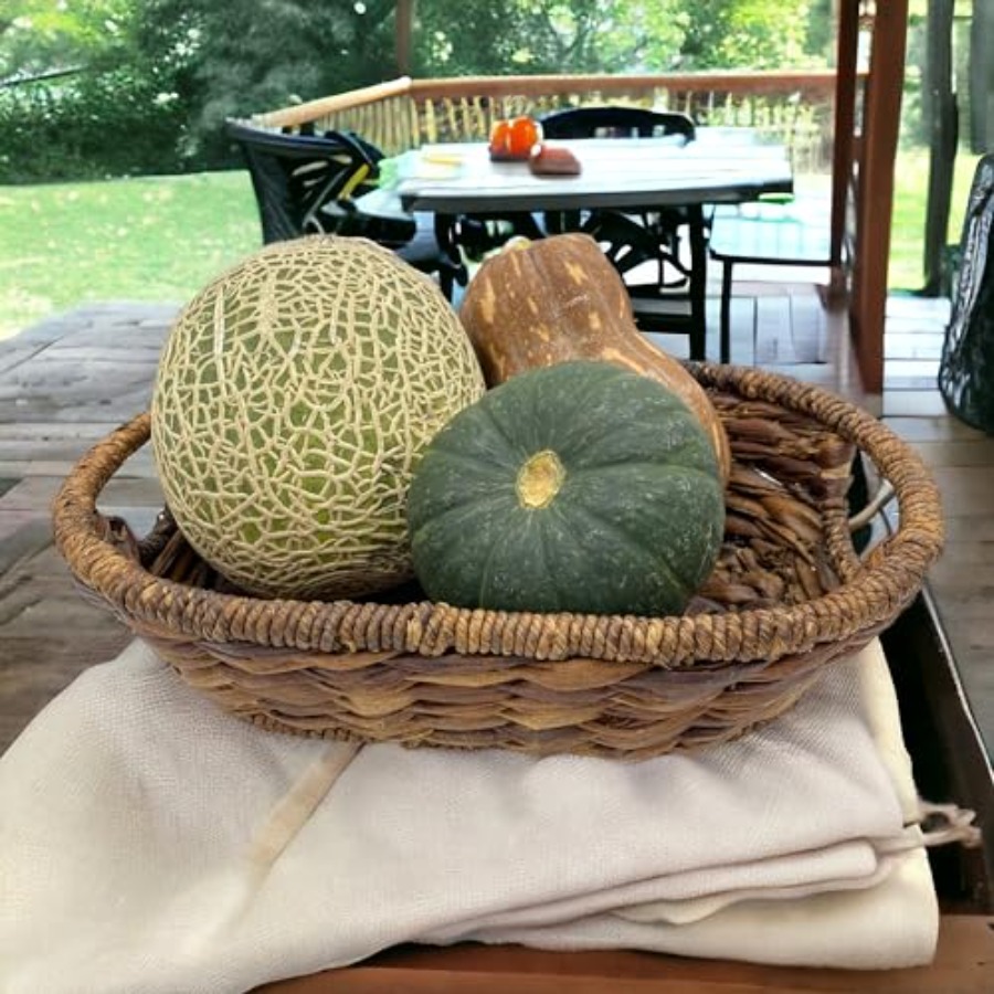 Handwoven Oval Wicker Baskets  - Kitchen Baking Mat avis et prix
