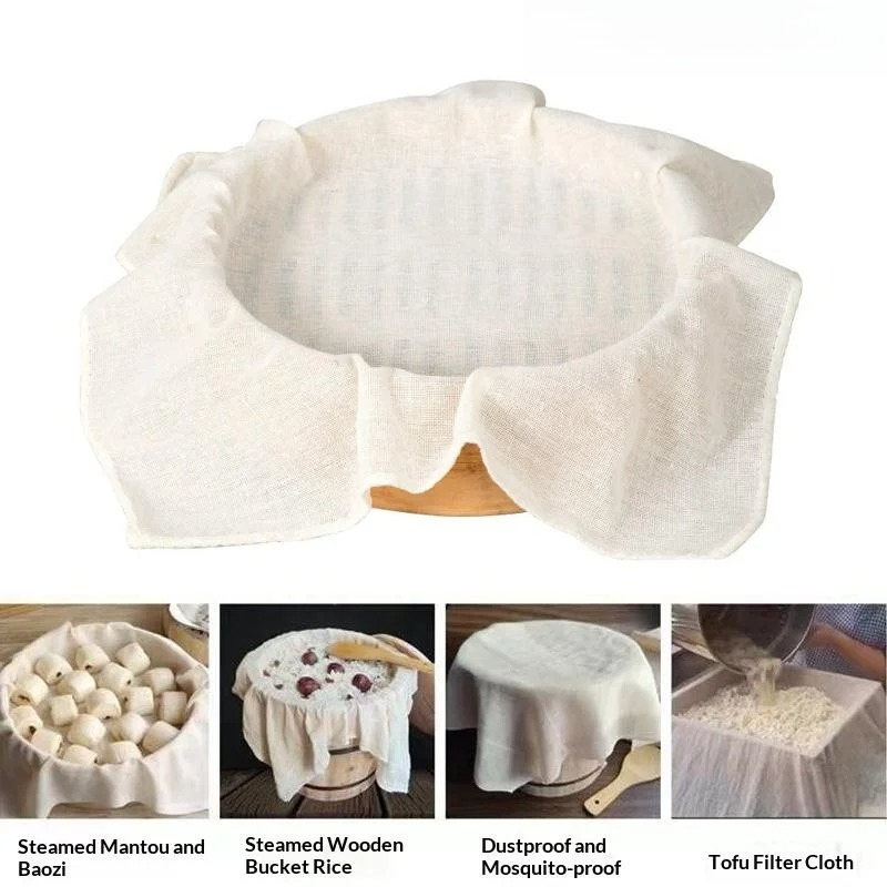 3Pcs Pure Round Cotton Steamer - Kitchen Baking Mat avis et prix