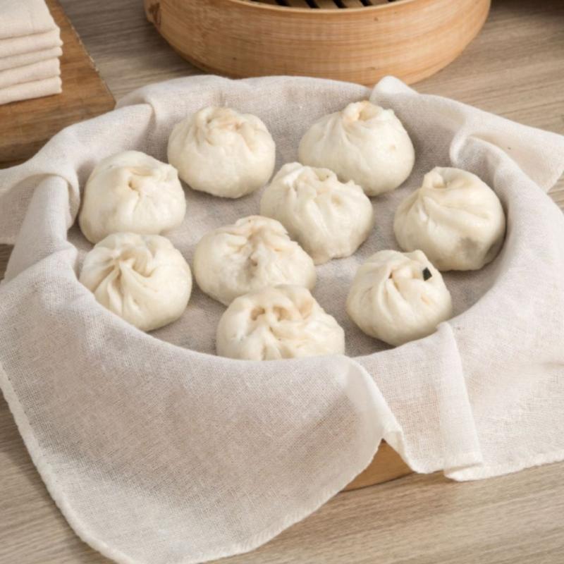3Pcs Pure Round Cotton Steamer - Kitchen Baking Mat avis et prix