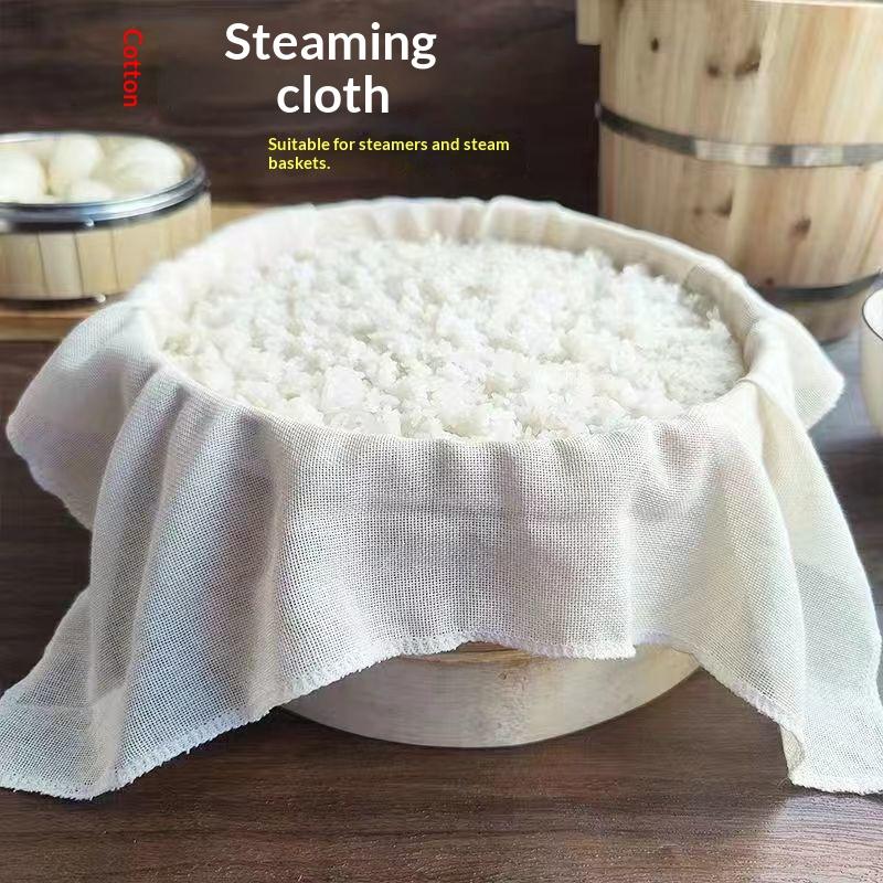 3Pcs Pure Round Cotton Steamer - Kitchen Baking Mat avis et prix
