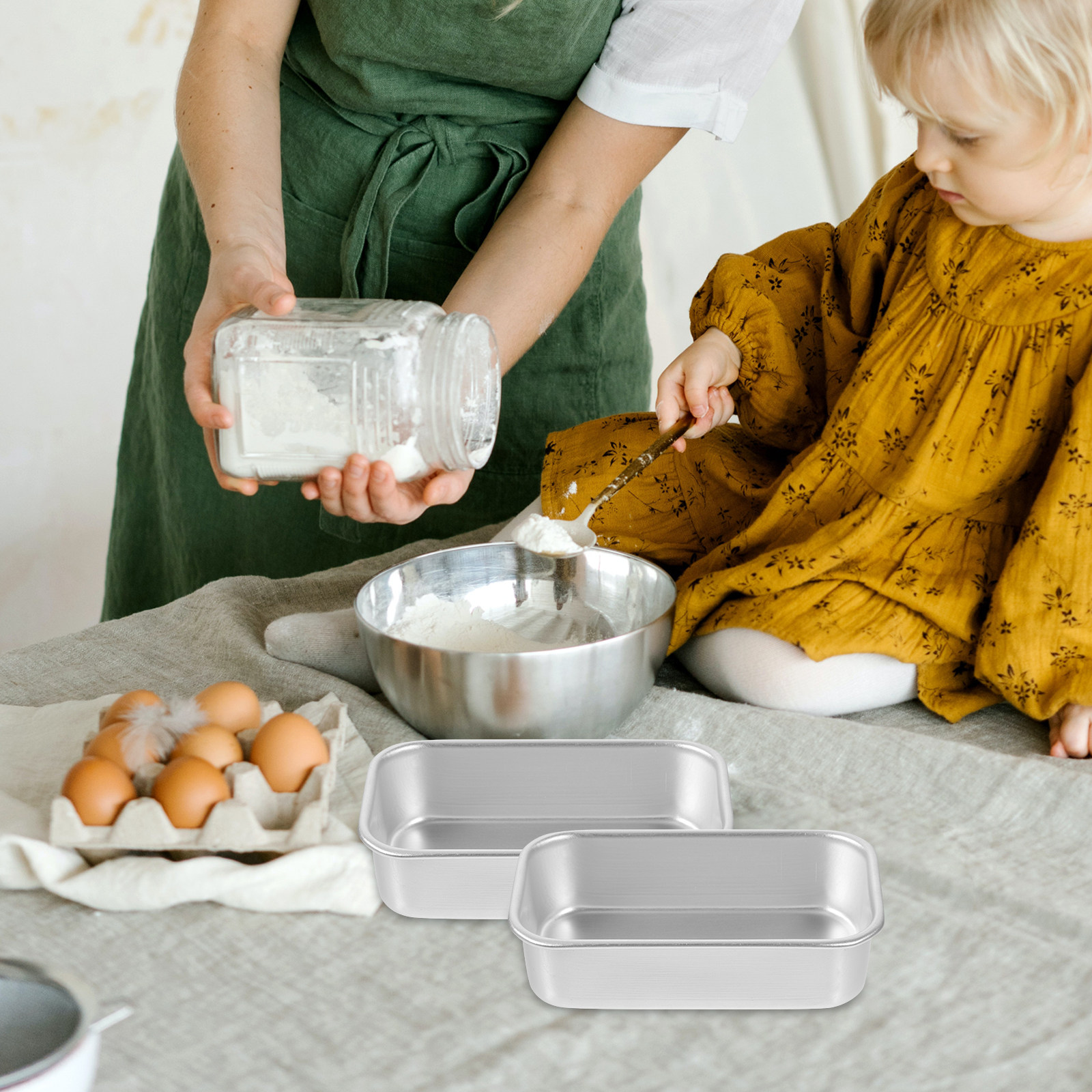 6pcs Square Cake Mold Tray Non - Kitchen Baking Cake avis et prix