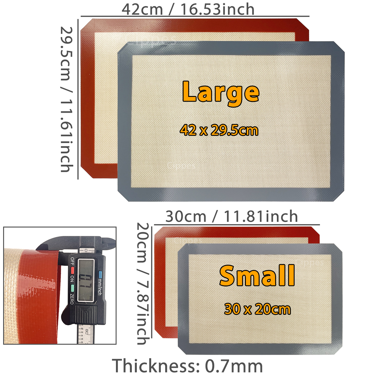 1PC, 2PCS Silicone Baking Mats - Super Kitchen Baking Mat avis et prix