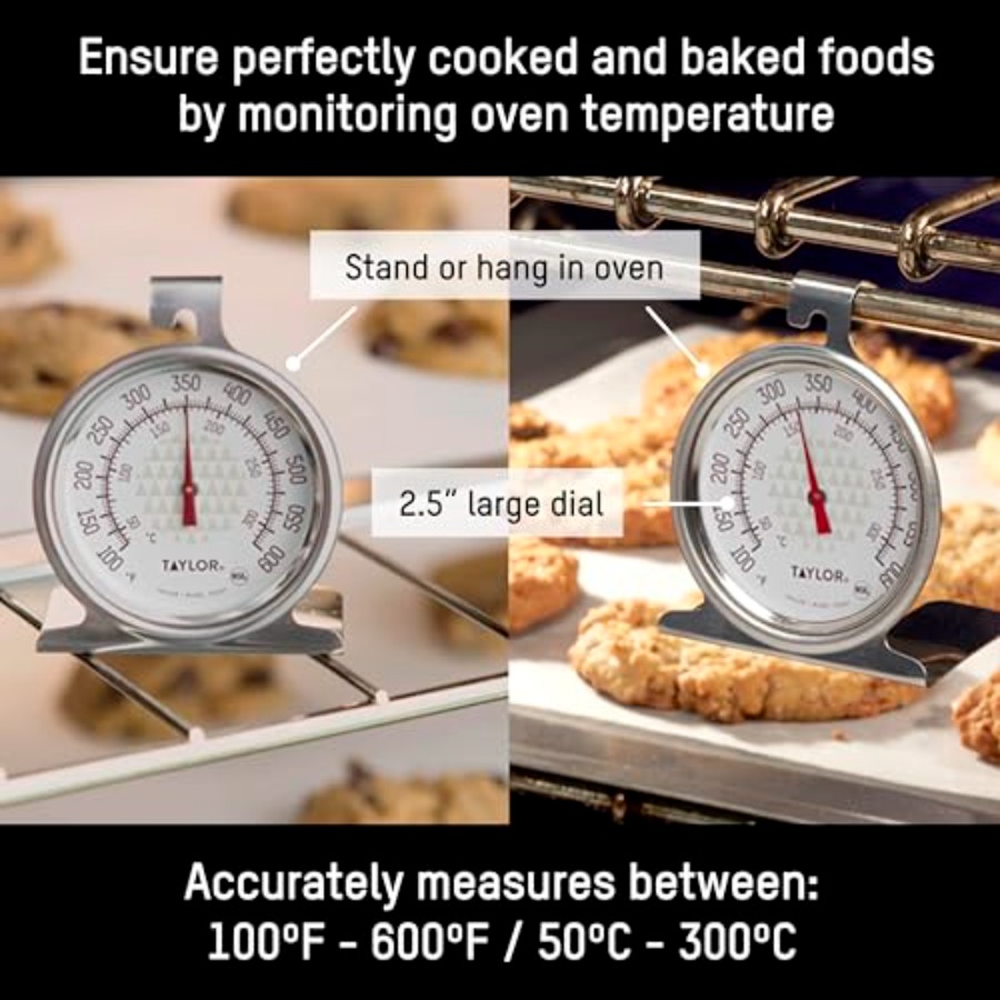 Large 2.5 Inch Dial Kitchen Co - Oven Thermometer Analog avis et prix