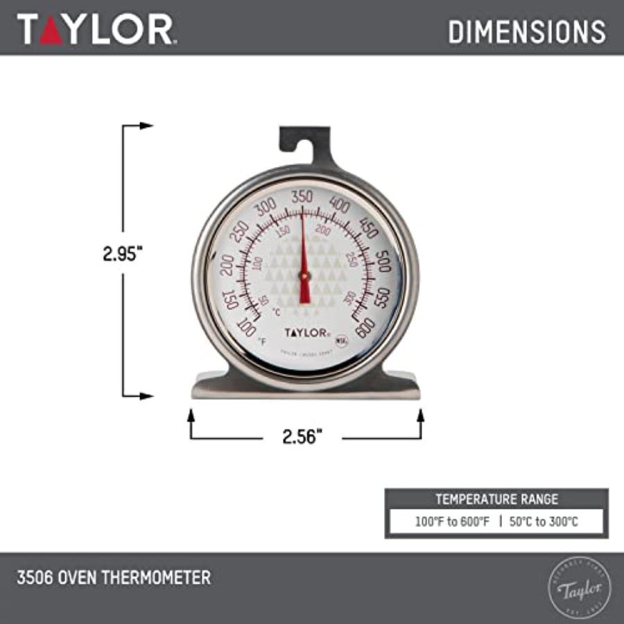Large 2.5 Inch Dial Kitchen Co - Oven Thermometer Analog avis et prix
