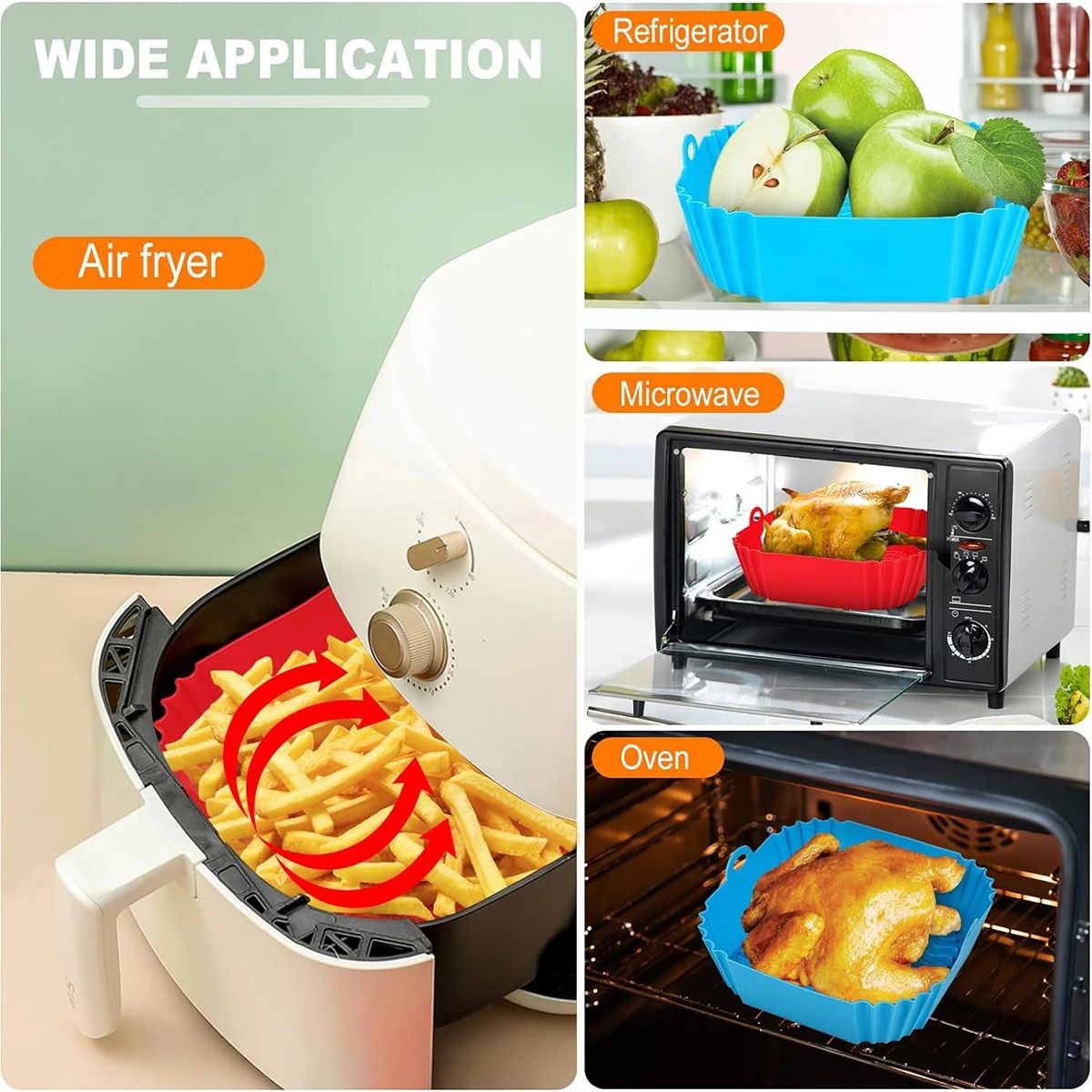 Air Fryer Silicone Liners Pot  - Kitchen Baking Mat avis et prix