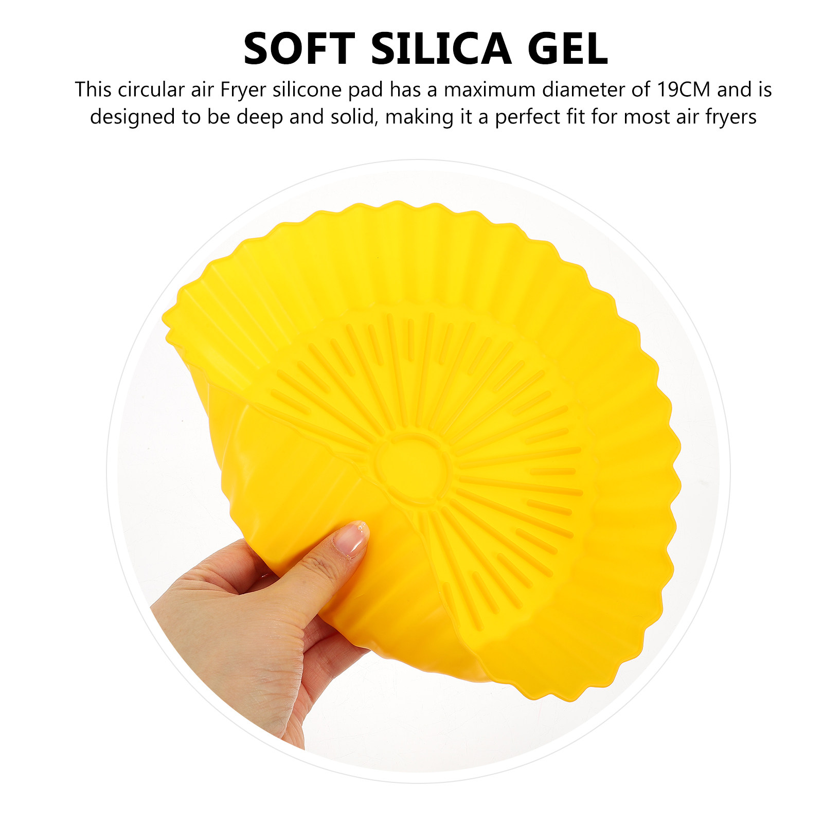 2Pcs Silicone Air Fryer Pot Re - Kitchen Baking Mat avis et prix
