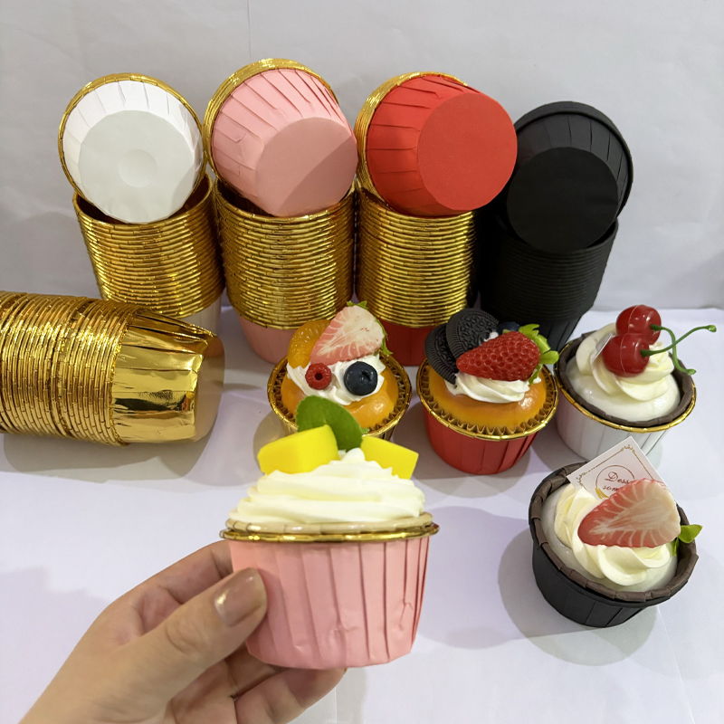 25Pcs Rolled Edge Cake Cups, W - Kitchen Baking Mat avis et prix