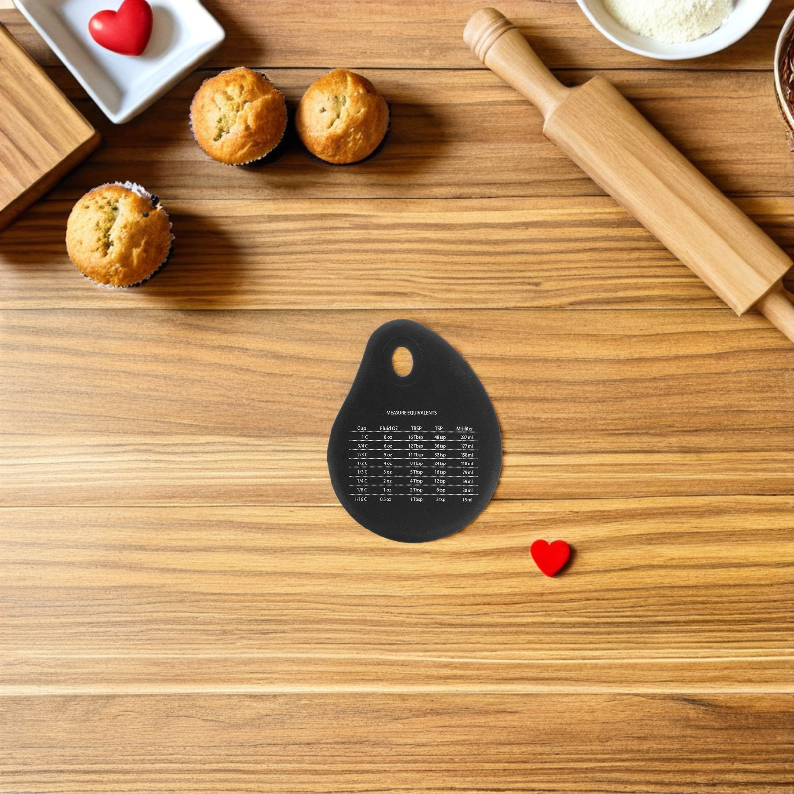 4Pcs Baking Tools Set Silicone - Kitchen Baking Conversion Chart avis et prix
