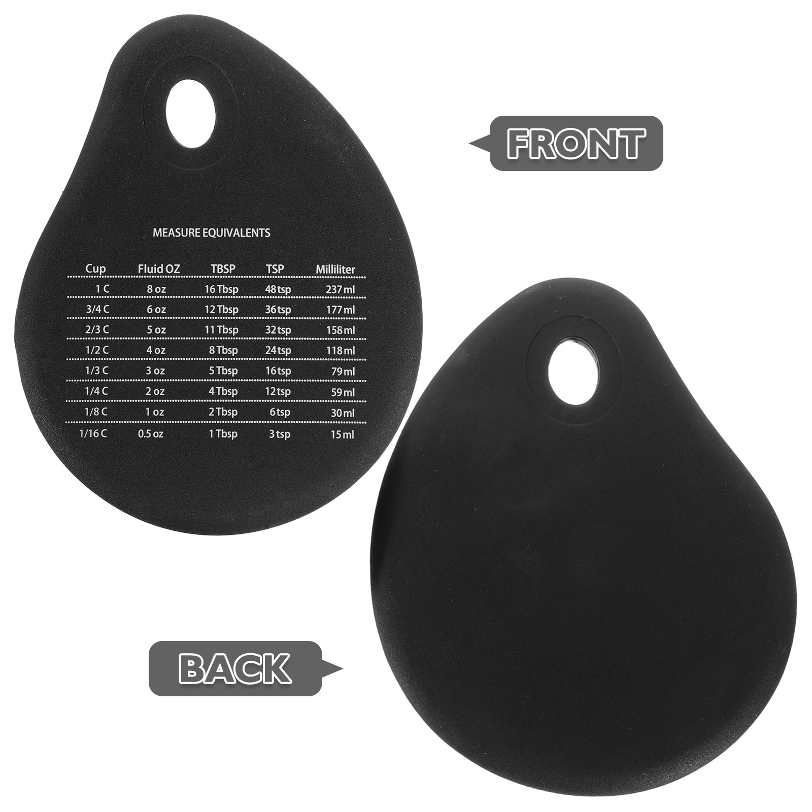 4Pcs Baking Tools Set Silicone - Kitchen Baking Conversion Chart avis et prix
