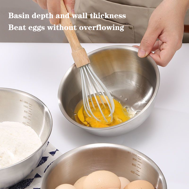 1PC Stainless Steel Bowl Set W - Kitchen Baking Essentials avis et prix