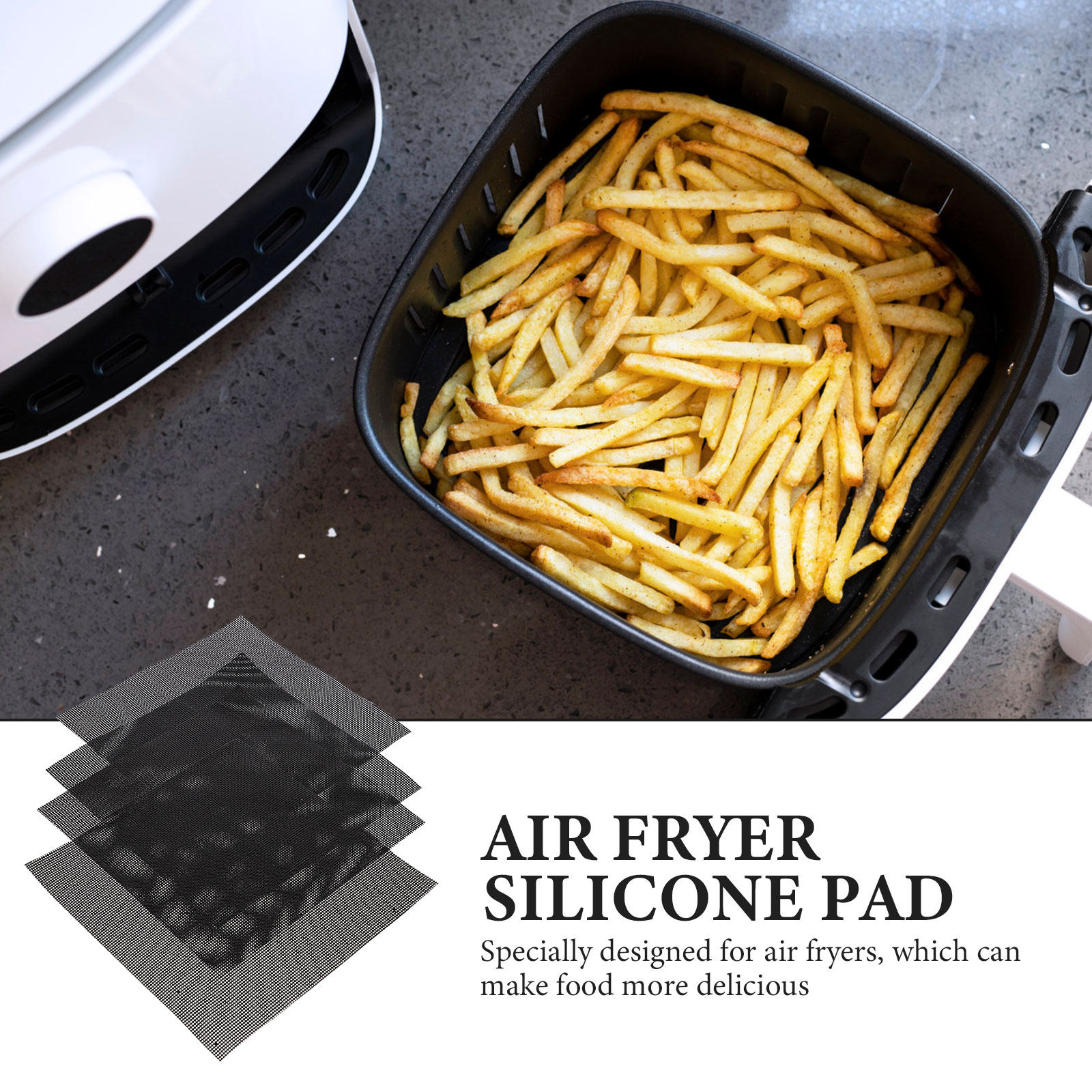 4Pcs Air Fryer Pads Non Stick  - Kitchen Baking Mat avis et prix
