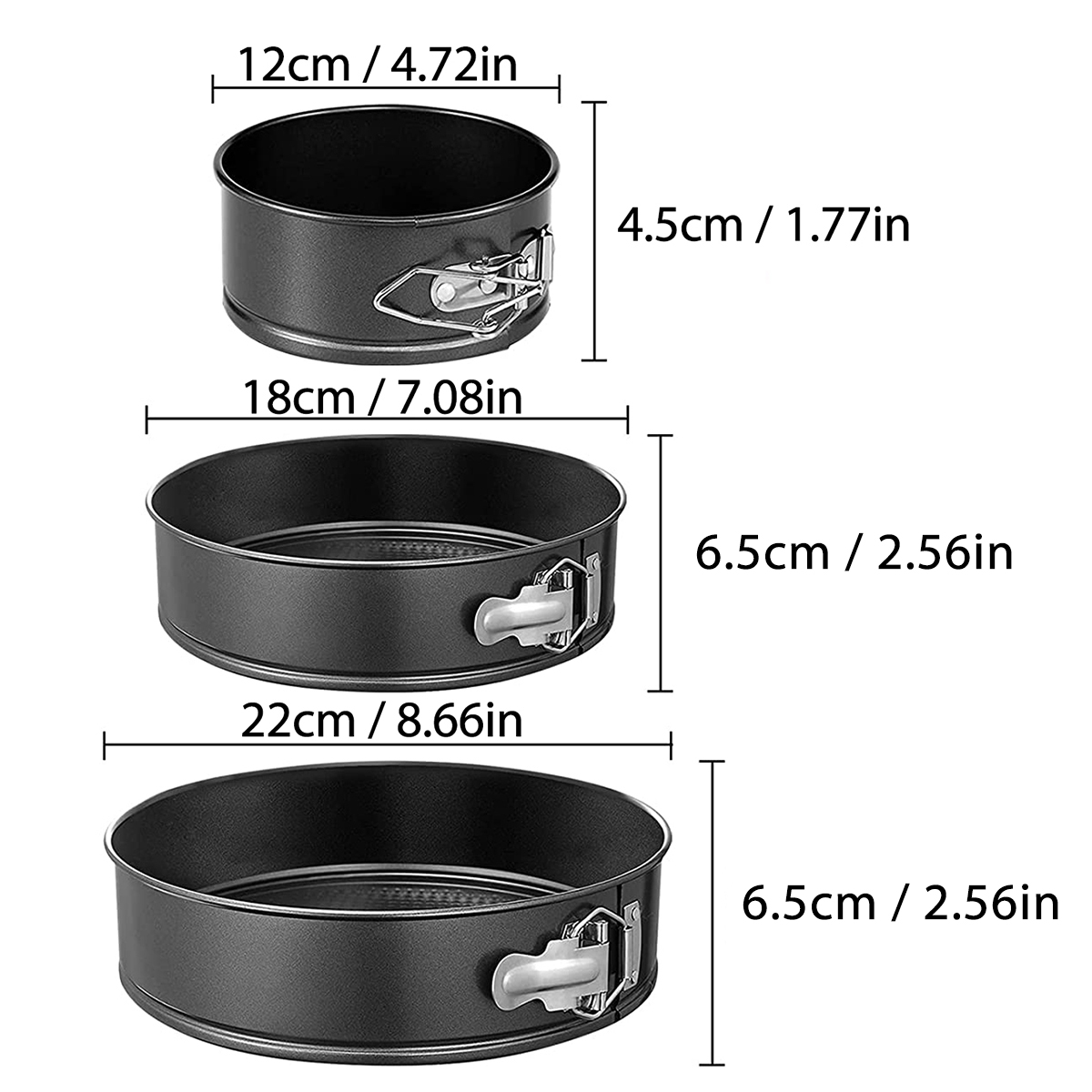 1PC, 3PCS Cake Pan Set, Round  - Kitchen Baking Pan avis et prix