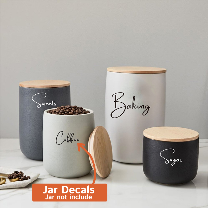 Decal Only 8Pcs Kitchen Organi - Kitchen.Baking Labels avis et prix