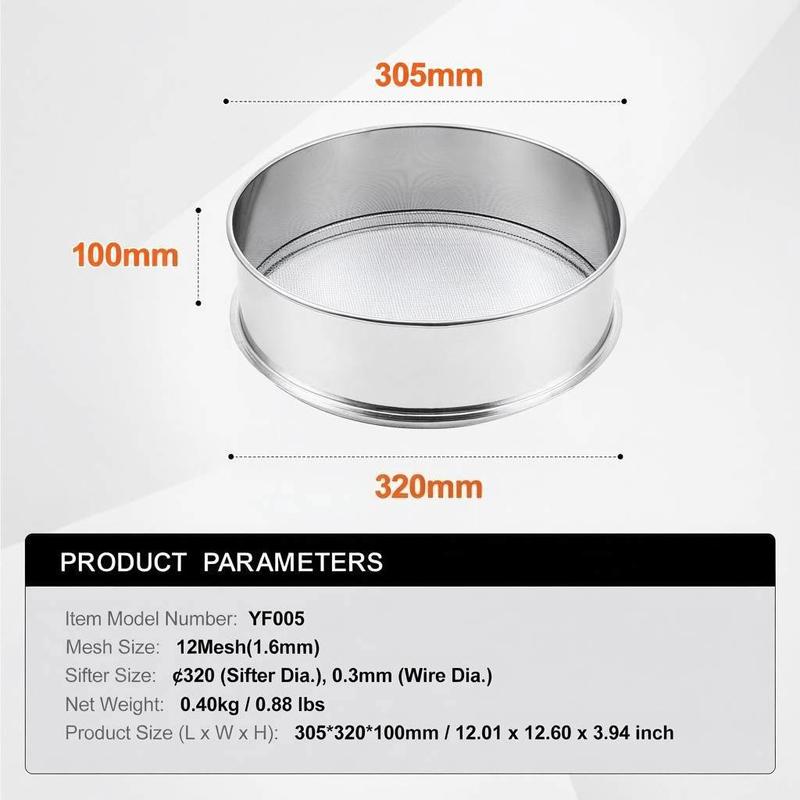 Fine Mesh Flour Sifter 12.6 In - Kitchen Baking Essentials avis et prix