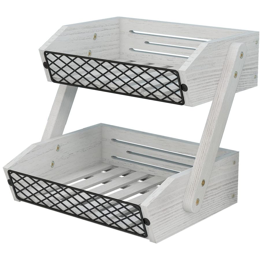Fruit Basket for Kitchen, 2 Ti - Kitchen Baking Storage avis et prix