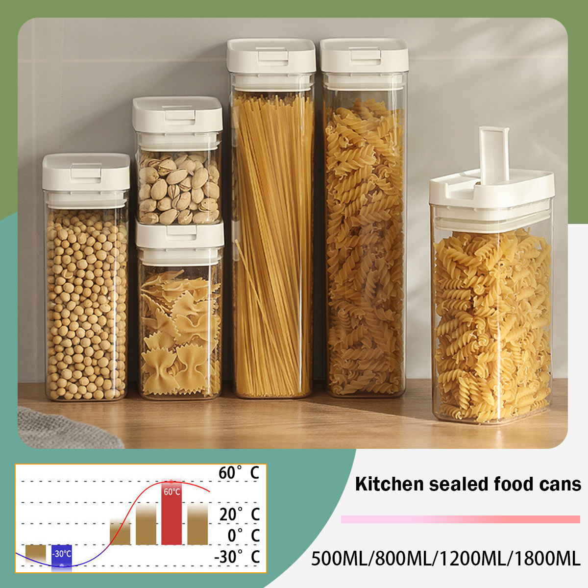 Pasta Storage Box Transparent  - Kitchen Bank avis et prix