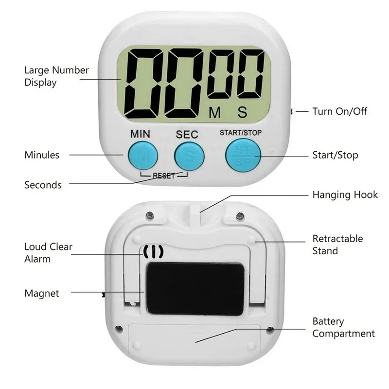 Mini Digital Kitchen Timer Big - Baking Kitchen Hourly avis et prix