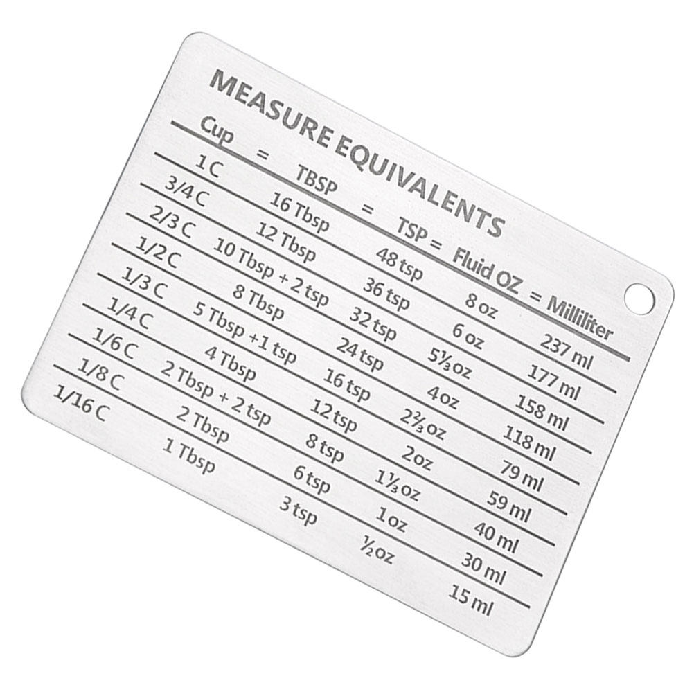 Stainless Steel Baking Chart R - Kitchen Baking Conversion Chart avis et prix