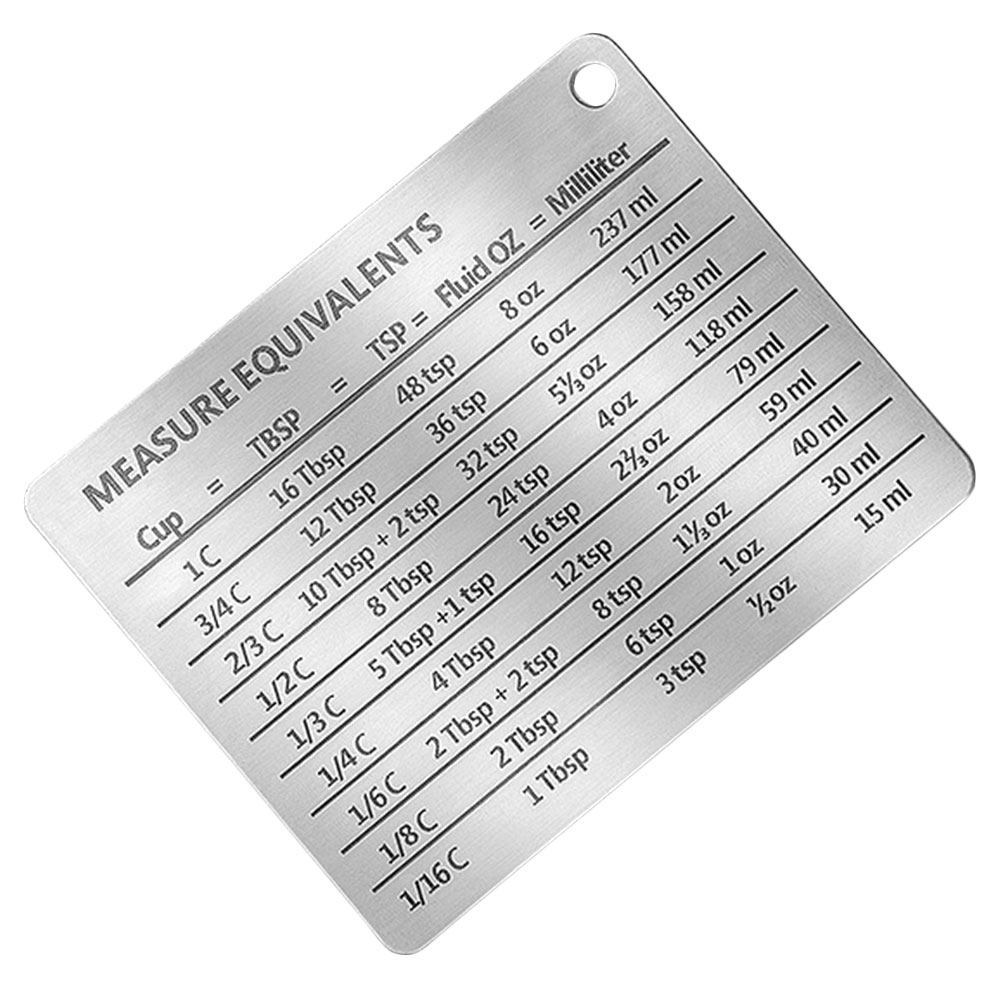 Stainless Steel Baking Chart R - Kitchen Baking Conversion Chart avis et prix