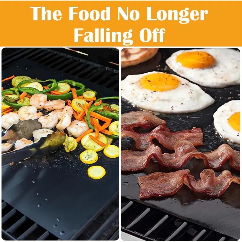 5 pcs Teflon Grilling Mat Non  - Super Kitchen Baking Mat avis et prix