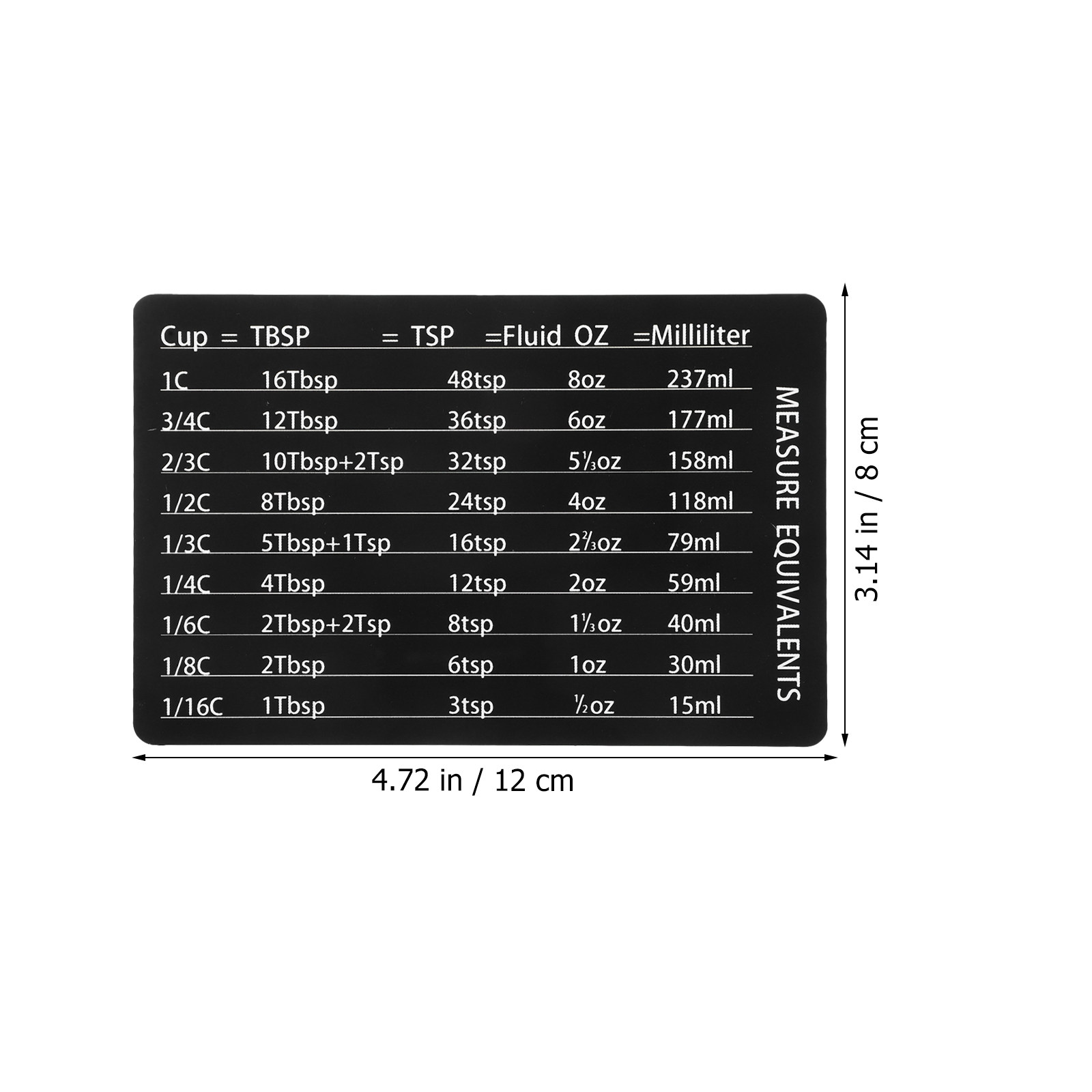 Professional Magnetic Measurem - Kitchen Baking Conversion Chart avis et prix