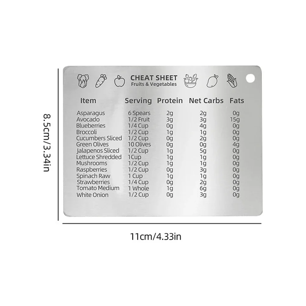 5 Pieces Stainless Steel Magne - Kitchen Baking Conversion Chart avis et prix
