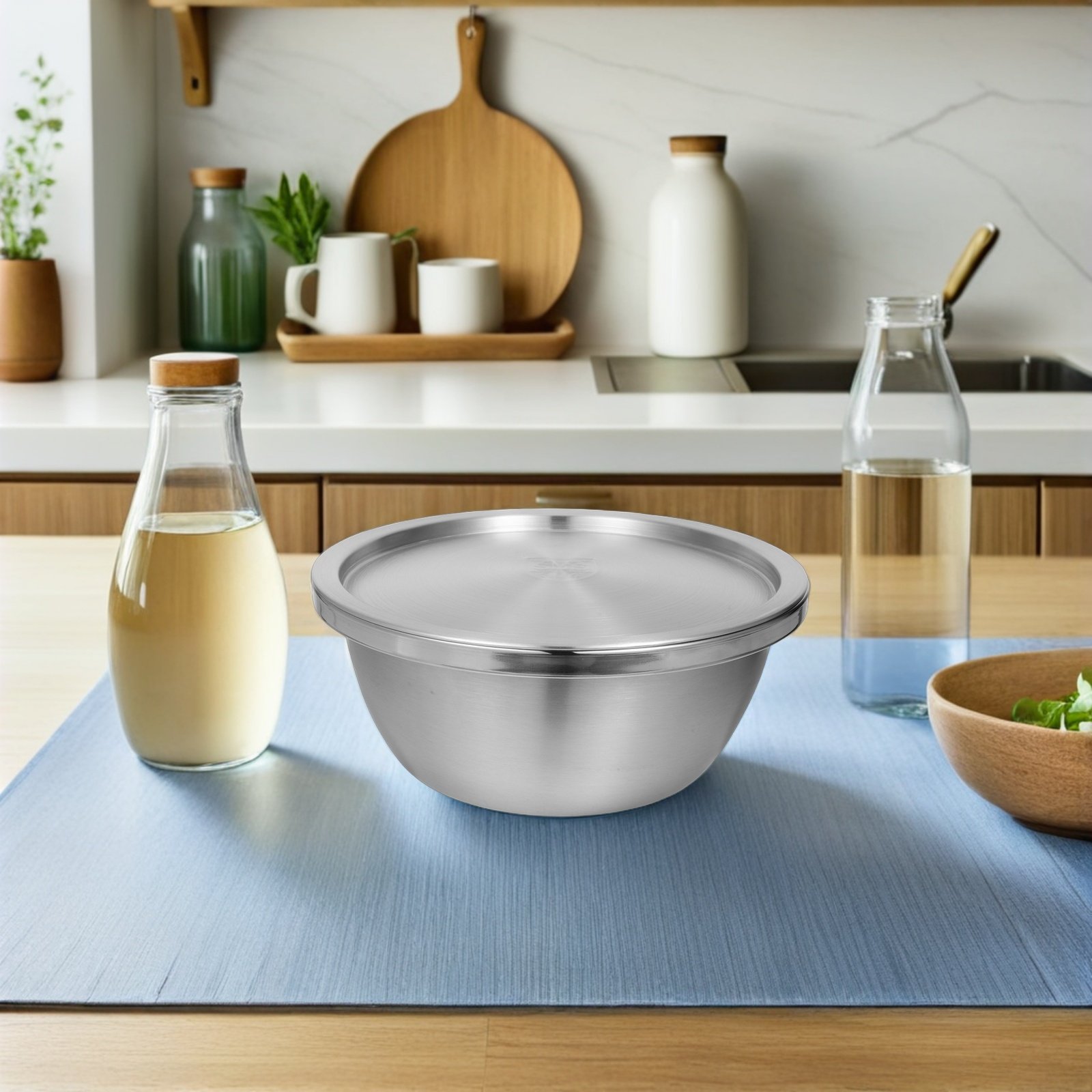 1Set Stainless Steel Mixing Bo - Kitchen Baking Storage avis et prix