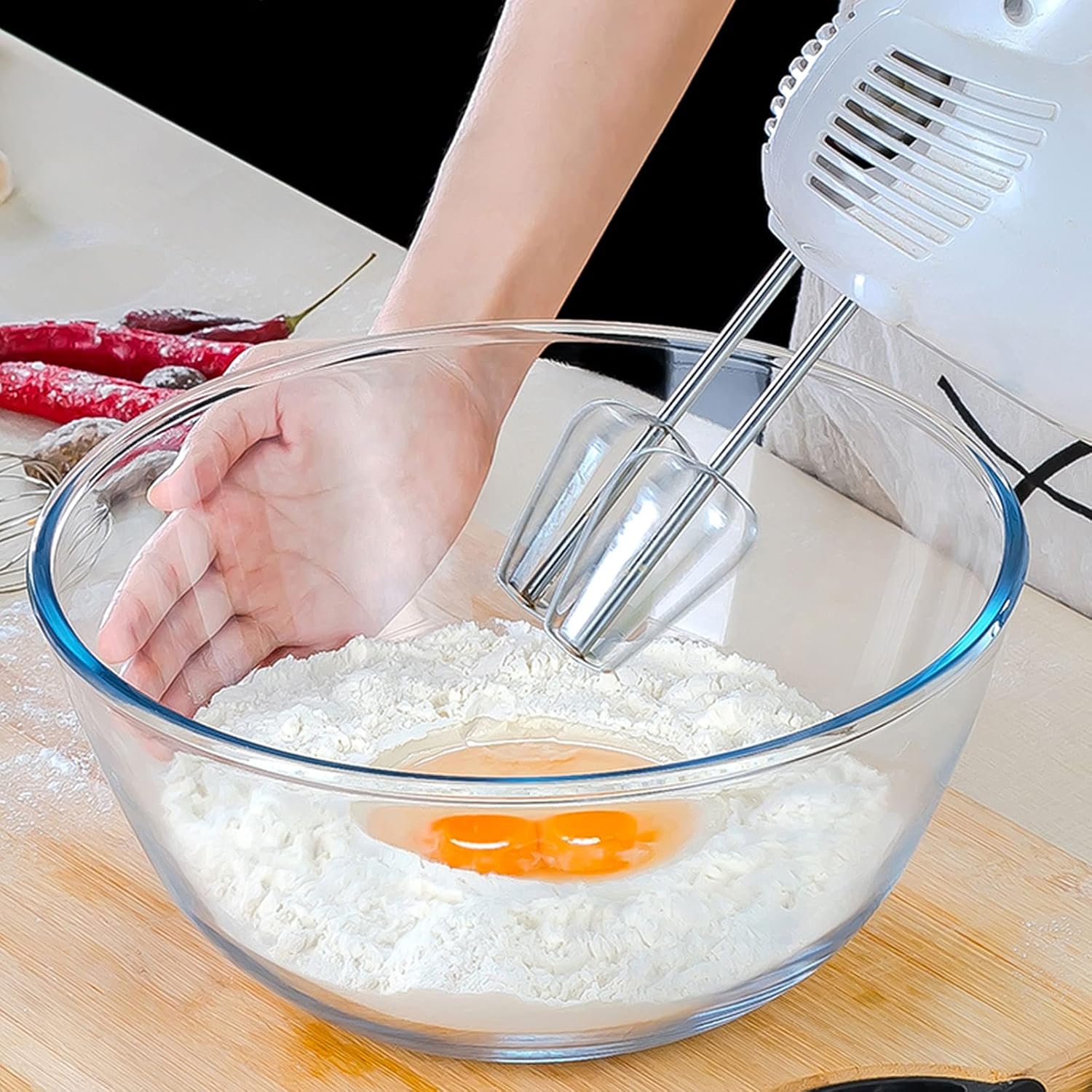 Glass Mixing Bowl Set of 3 for - Kitchen Glass Baking Set avis et prix