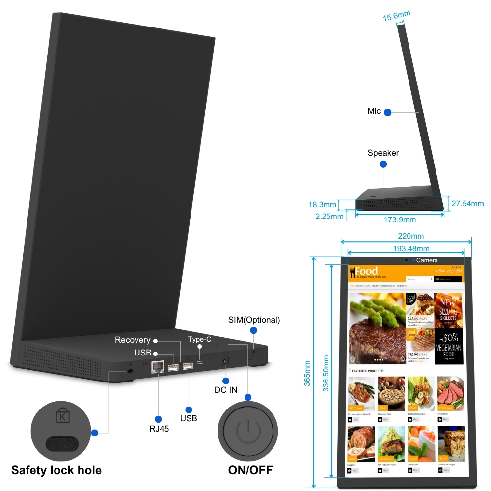 Desktop Shape L Tablet Digital - Kitchen Bank avis et prix