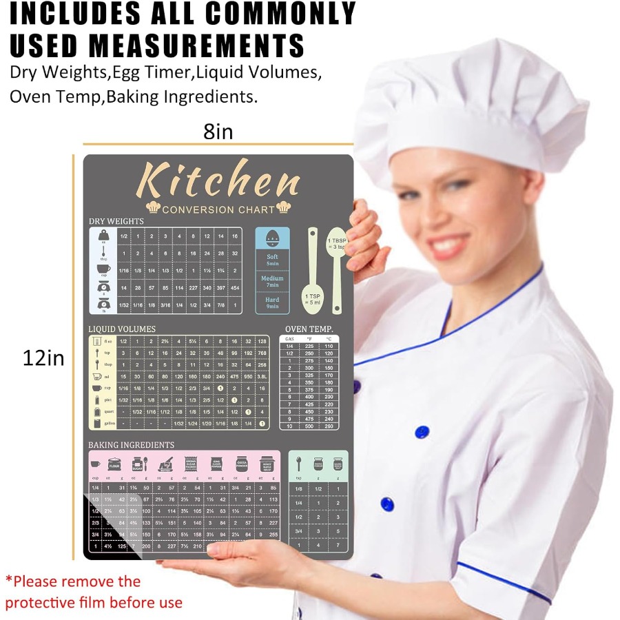 Kitchen Conversion Chart Magne - Kitchen Baking Conversion Chart avis et prix
