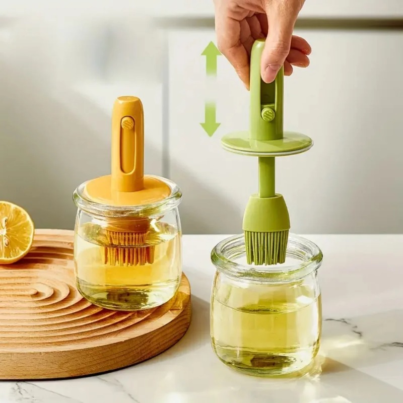 Oil Dispenser Bottle with Sili - Kitchen Glass Baking Set avis et prix