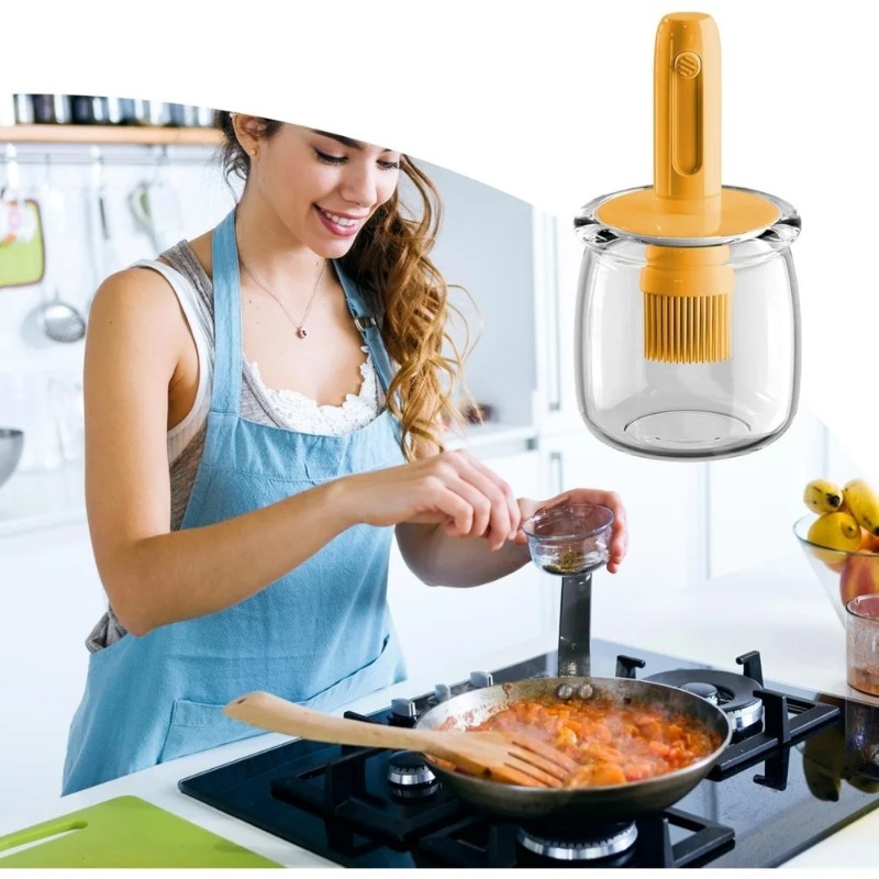 Oil Dispenser Bottle with Sili - Kitchen Glass Baking Set avis et prix