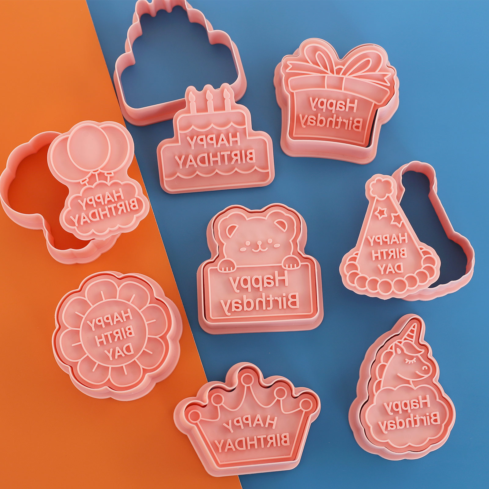 8pcs Happy Birthday Cookie Cut - Kitchen And Baking Tools avis et prix