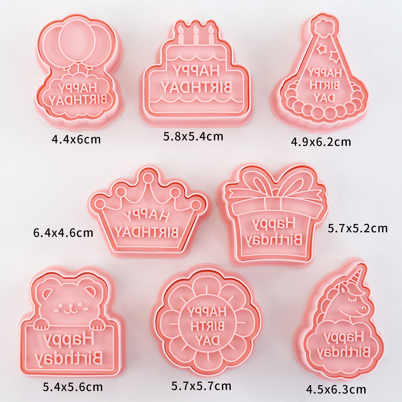 8pcs Happy Birthday Cookie Cut - Kitchen And Baking Tools avis et prix