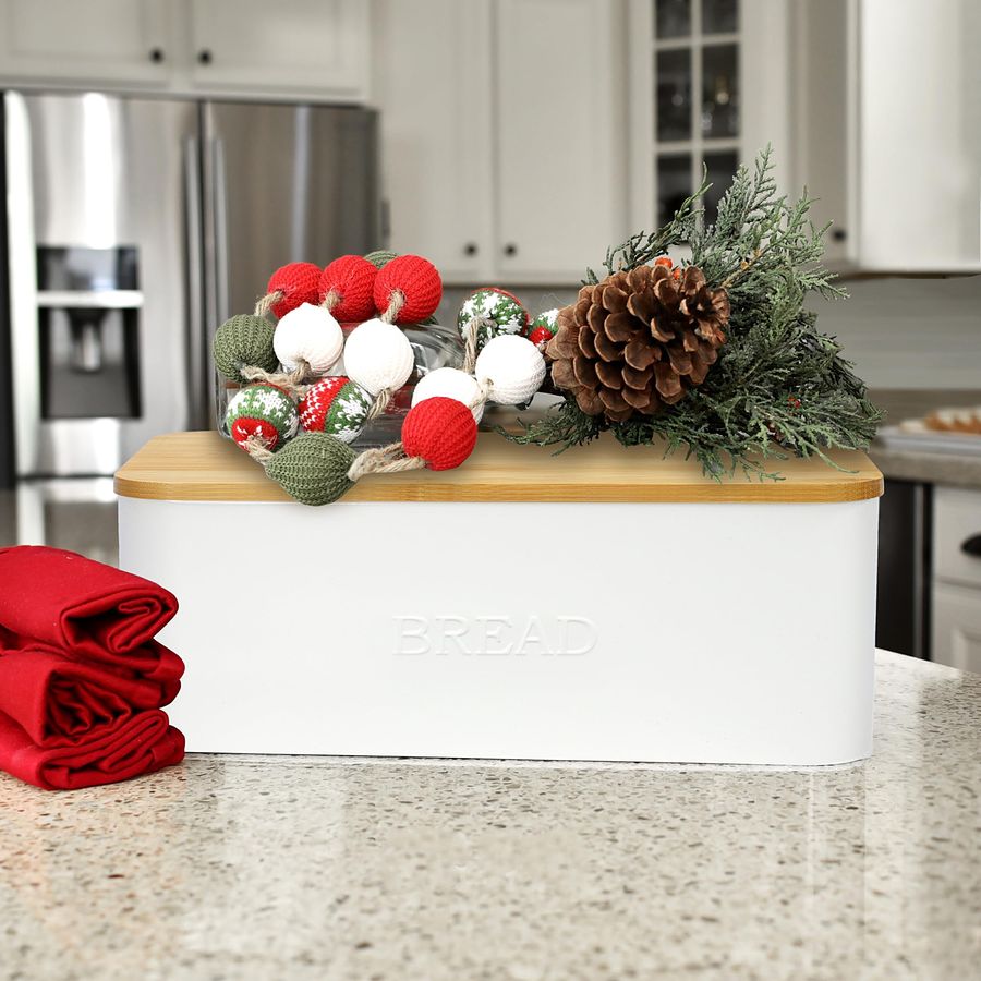 White Bread Box for Kitchen Co - Kitchen Baking Storage avis et prix