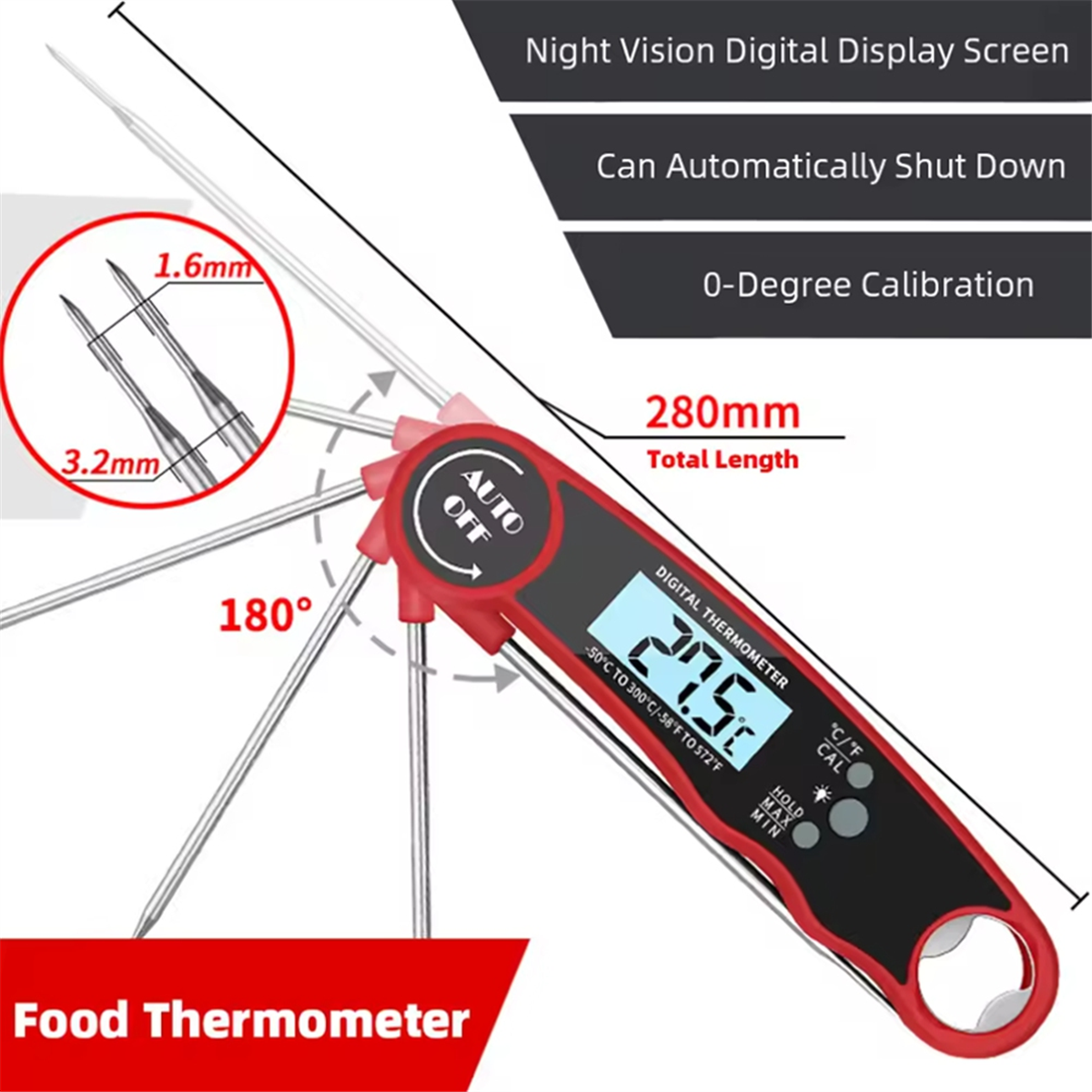 A002 Food Thermometer Kitchen  - Kitchen Baking Area avis et prix
